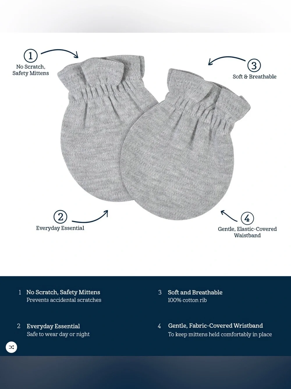 GERBER 4-PACK MITTENS